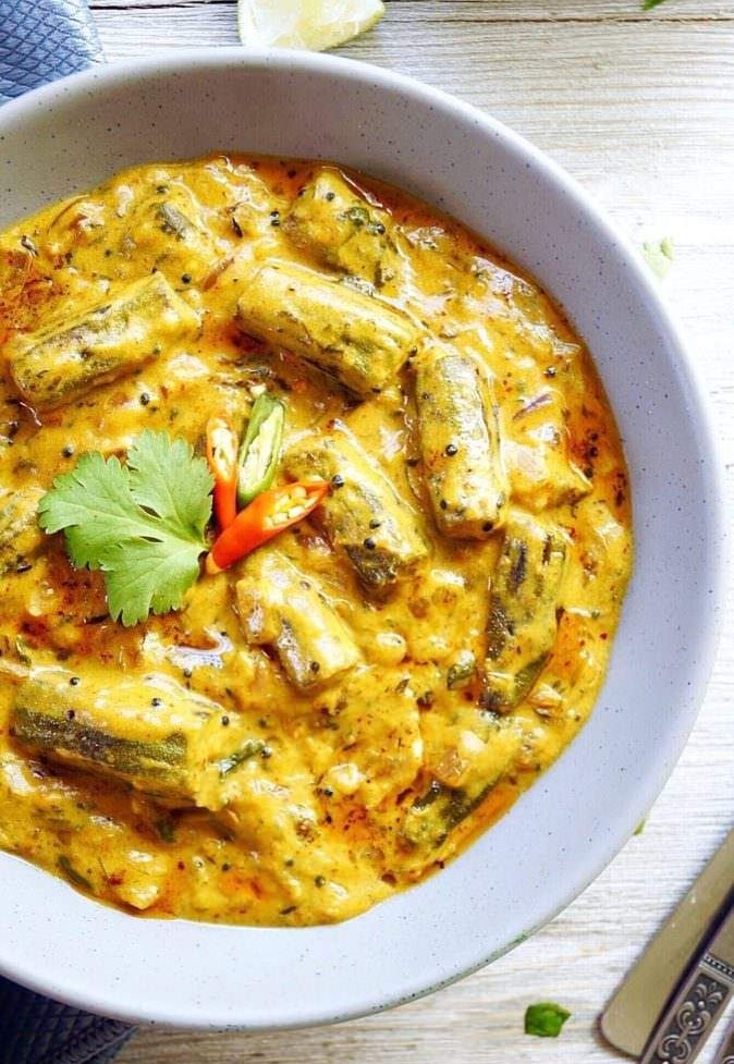 Dahi Bhindi Recipe